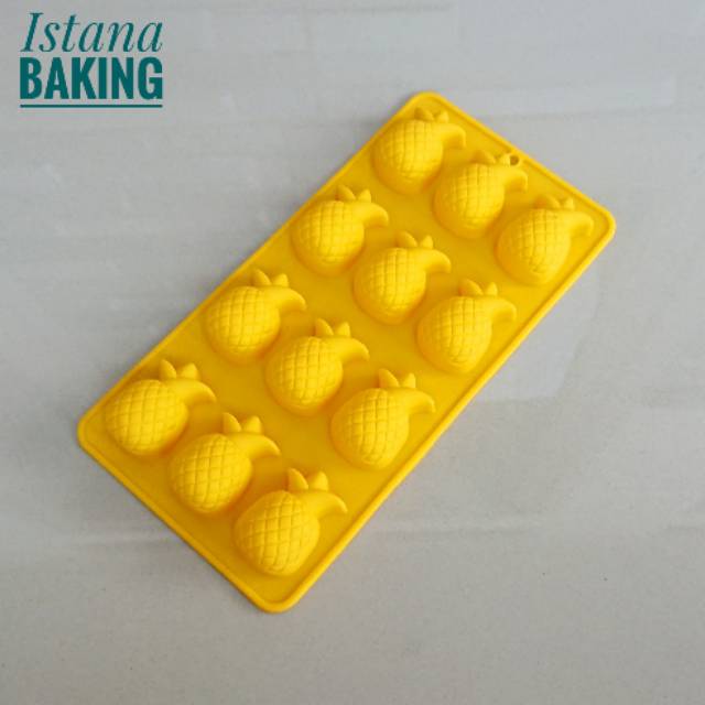 [Istana Baking] Cetakan Coklat Silikon Nanas Es Batu Puding Silicone Mold