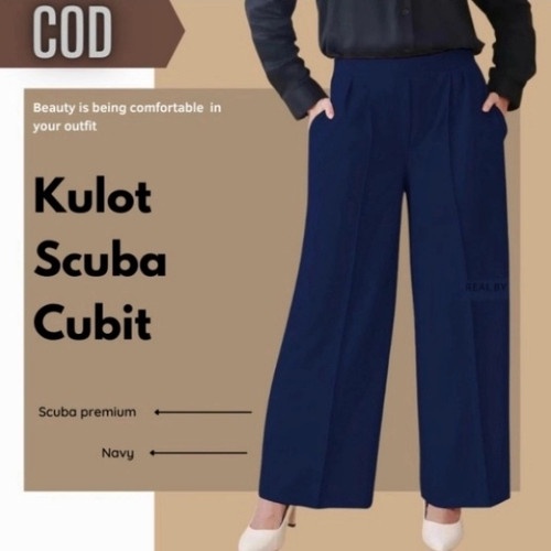 CELANA KULOT CUBIT JUMBO XXL / CELANA KULOT WANITA HIGH WAIST PREMIUM