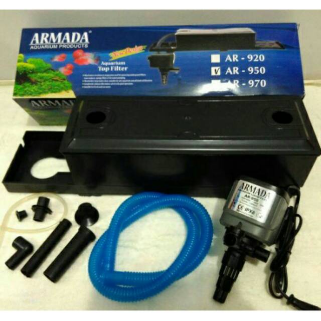 Pompa Armada AR 950 lengkap box filter