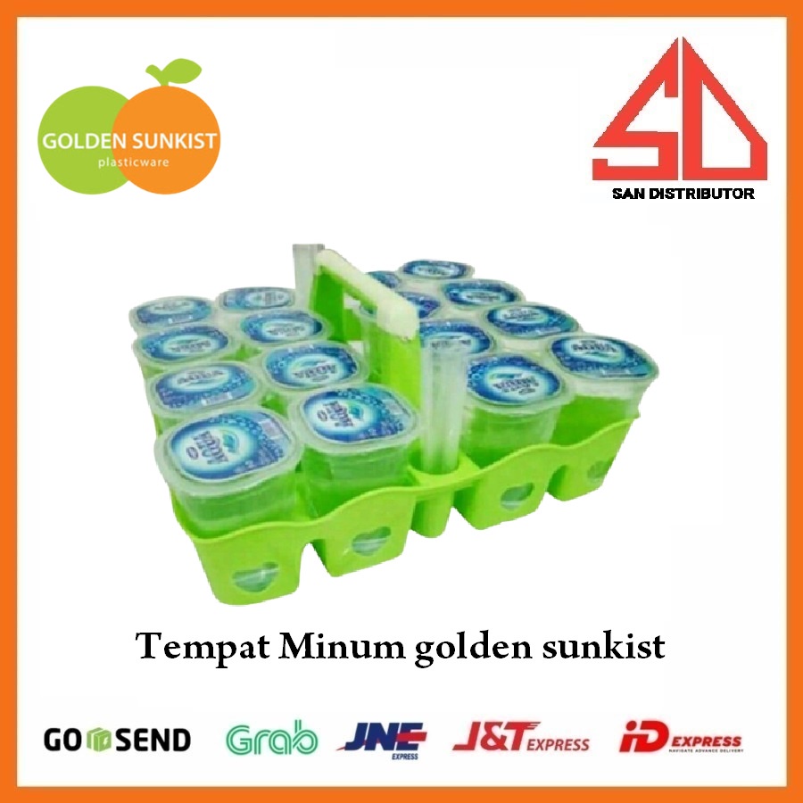 Rak Tempat Keranjang Aqua Gelas Golden Sunkist Isi 16 Lubang tempat air minum RAN-9016 H