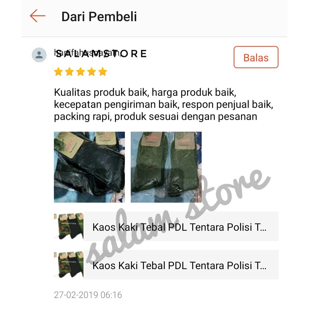 Kaos Kaki Tebal PDL Tentara Polisi Tactical Outdoor Pendakian ORIGINAL HARPIST Salam Store (COD bisa)-8
