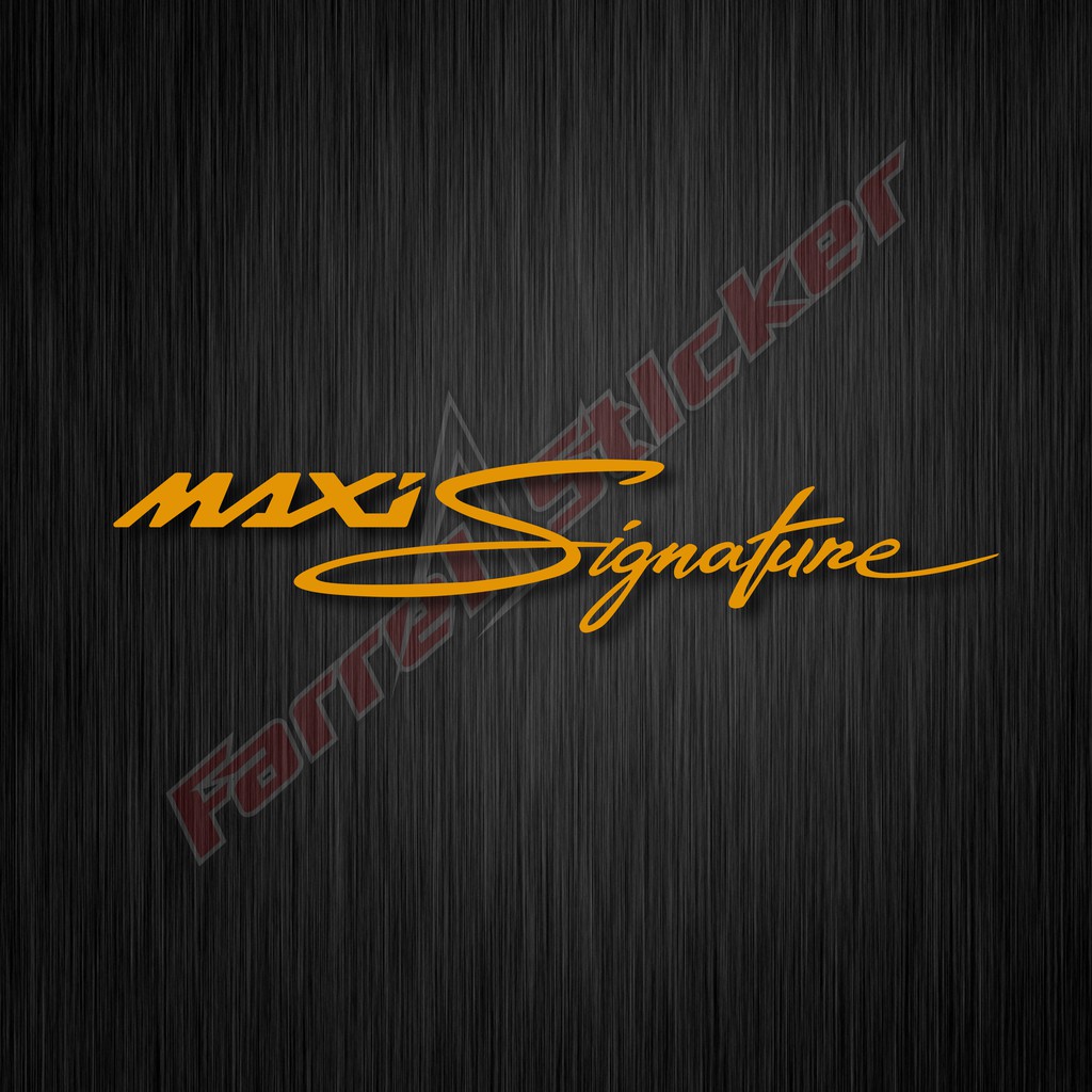 stiker sticker MAXI Signature NMAX, XMAX, LEXI