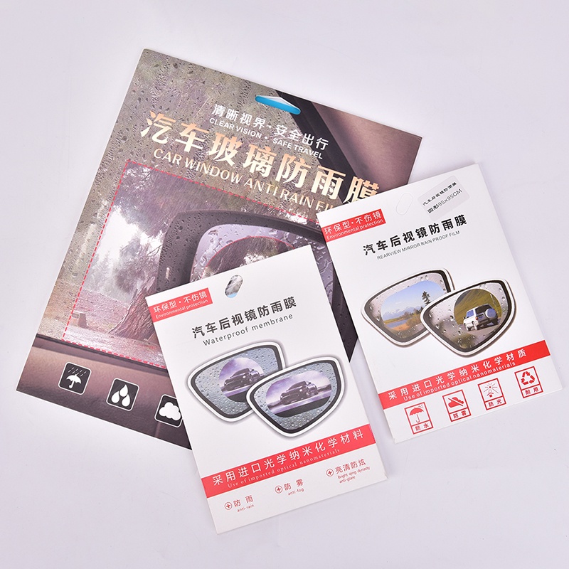 # Kaos T-Shirt Wanita Lengan Pendek Motif Print #2pcs Stiker Film Anti Kabut / Hujan Untuk Kaca Spion Mobil