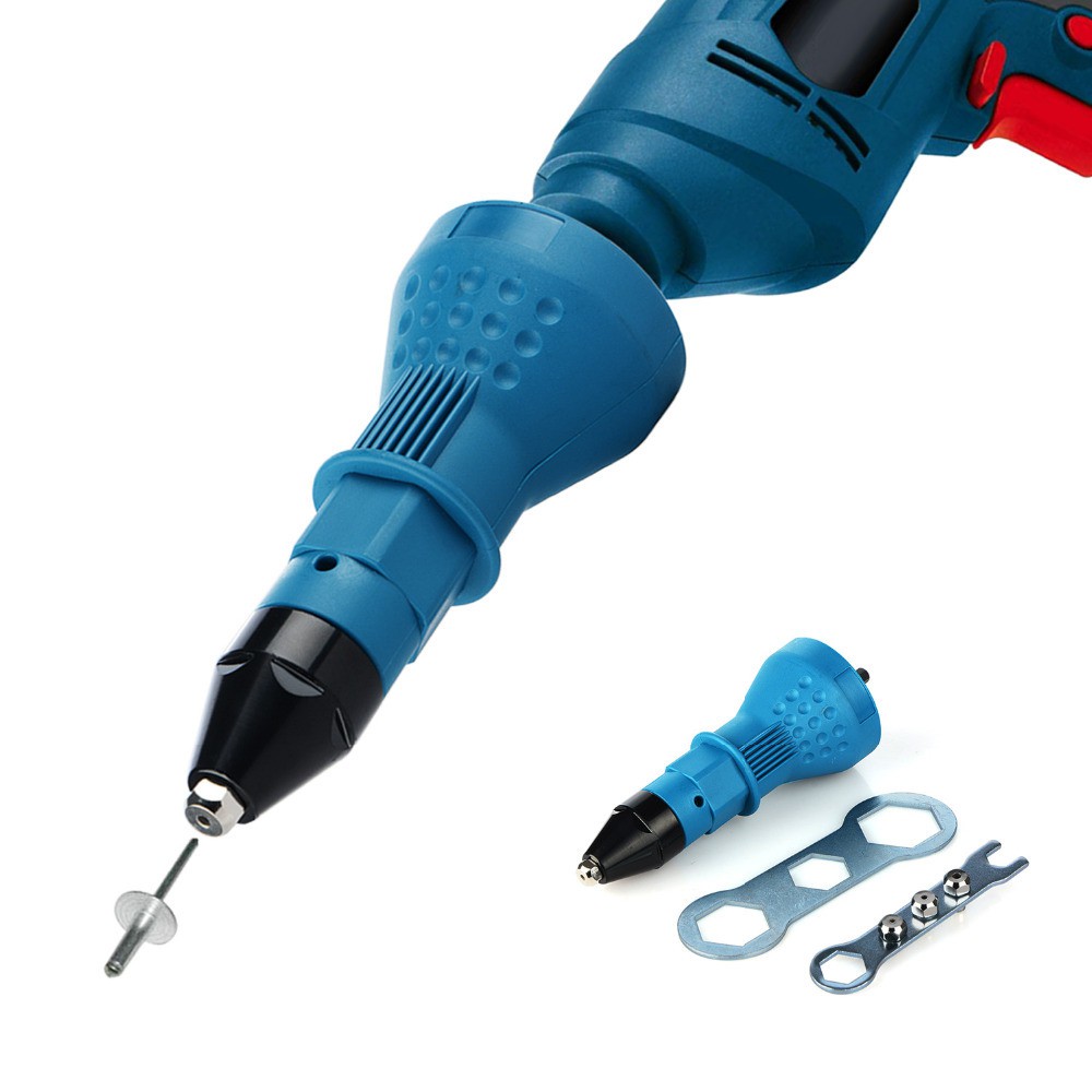 Xueliee Electric Pull Rivet Conversion Drill Adapter Kepala Bor Listrik - 2076B - Black