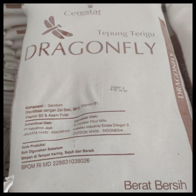 

TERBARUU!! Tepung Terigu Dragonfly 25 KG only Grab & Gojek Bandung TERBARU