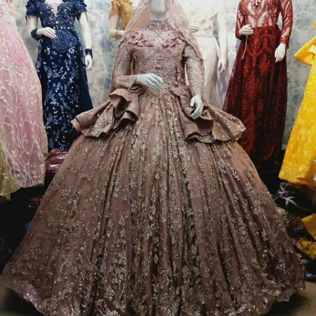 Gaun pengantin syar'i,gaun pengantin