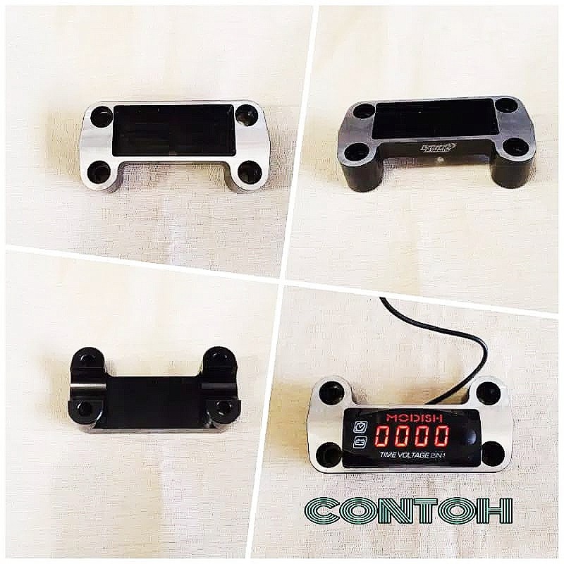DUDUKAN VOLT METER RAISER STANG RX KING, VIXION,XABRE / COVER STANG VOLTMETER-2