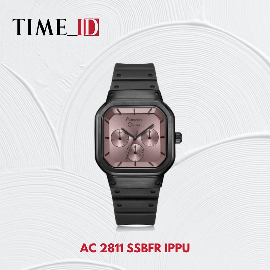 Jam Tangan Alexandre Christie 2811 SSBFR BLACK PURPLE Wanita