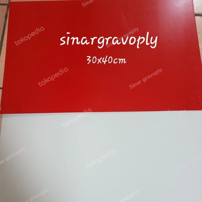

Kusus Hari Ini Gravoply Merah Teks Putih 30X40Cm Tebal 1.5Ml Bahan Gravir Nametag Hemat
