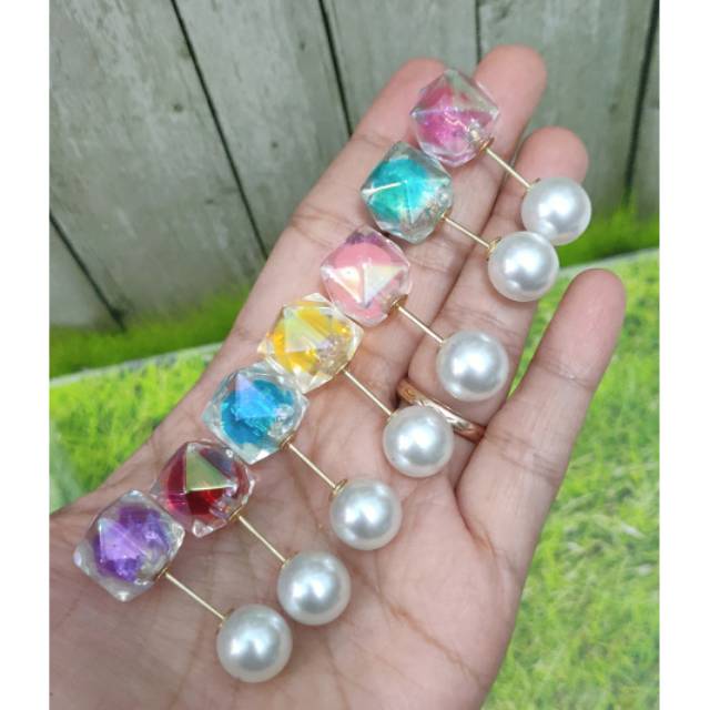 Tuspin kubik mini jarum 3cm /tudpin kekininan mirah bisa vod