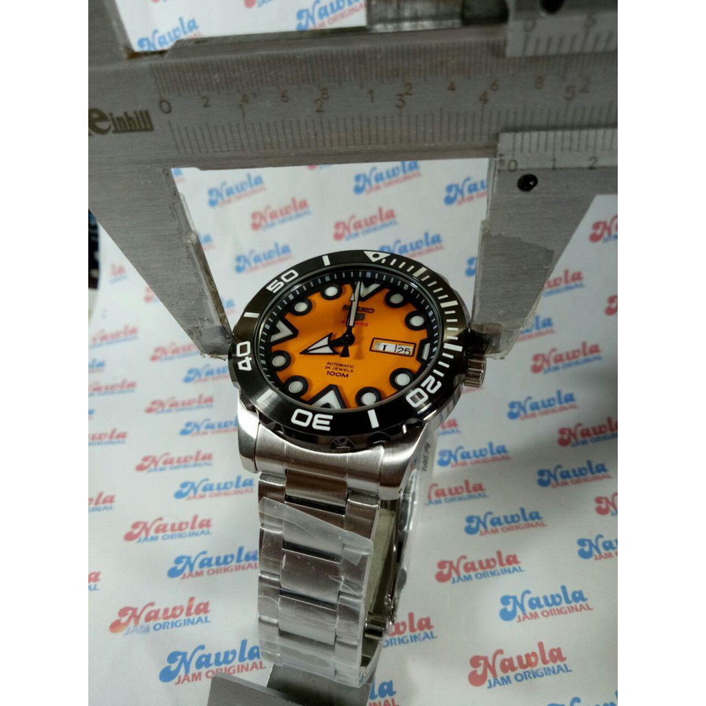 Seiko 5 Sports SRPA05K1 Automatic Orange Dial - Jam Tangan Pria SRPA05