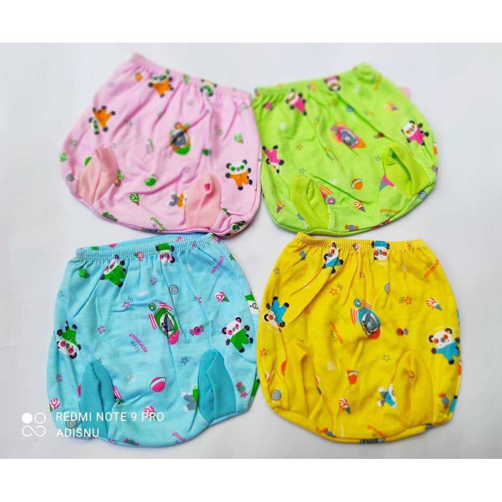 Celana Bayi Pop Kacamata Kodok Katun DK Full Print Murah