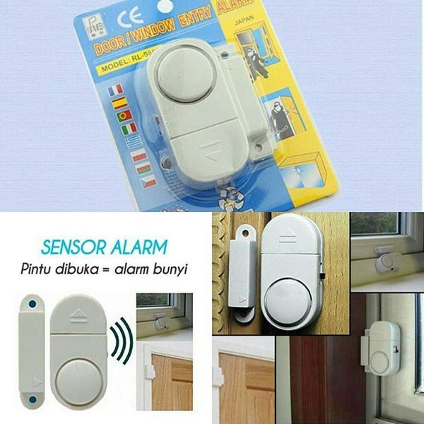 CLAUREIN ALARM PINTU RUMAH JENDELA LACI LEMARI KANTOR TOKO ANTI MALING SENSOR PRAKTIS DOOR WINDOW ENTRY ALARM