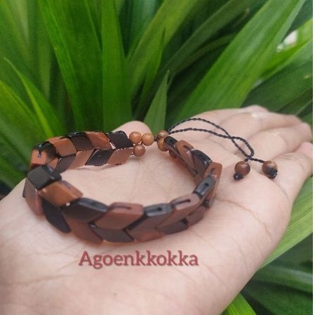 Gelang daun rajut Kombinasi kokka kaukah