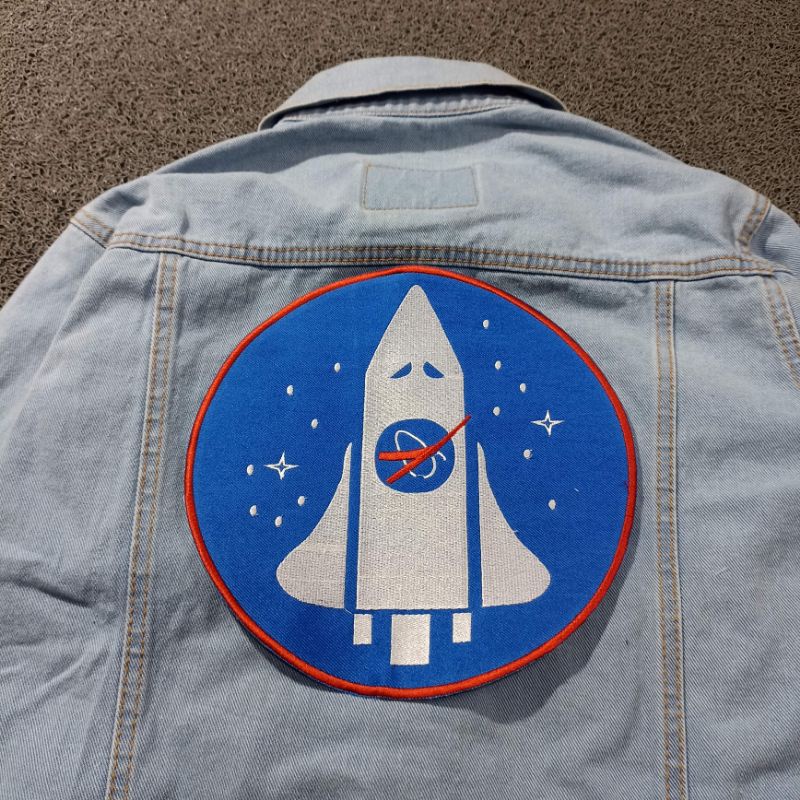 Backpatch bordir / Emblem bordir besar NASA premium best quality