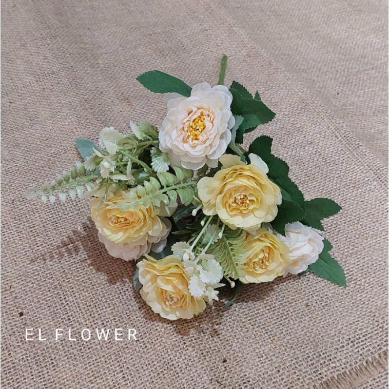 Bunga Zinnia K7 bunga artificial dekorasi-2