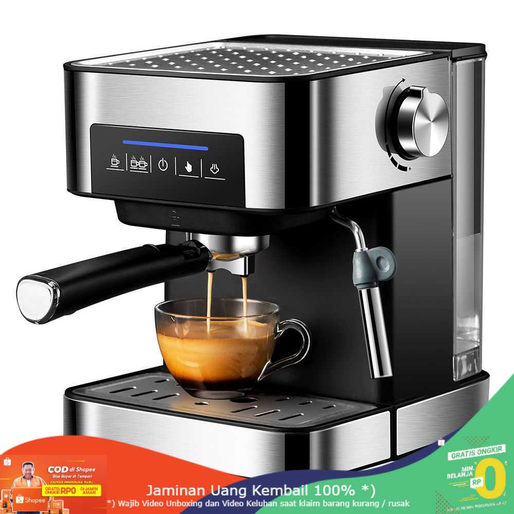 (BISA COD) RVOSTR Pink Bunny Mesin Kopi Semi Automatic Espresso Coffe Machine 1.6L 6863