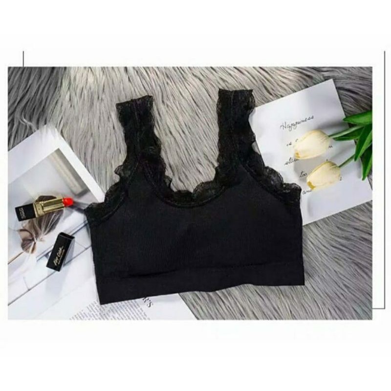 TANKTOP PUSH UP BRA RENDA // TANKTOP RENDA