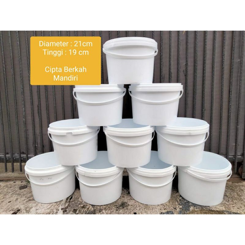 Ember Bekas Makanan  5kg Ember Plastik Bekas selai 5kg Ember Bekas es krim / ice cream food grade