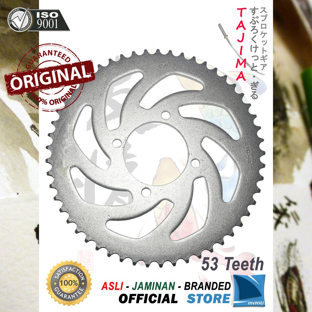 Gigi Tarik 40T ~ 53T YAMAHA Jupiter MX / New / 135cc Gir Belakang - Rear Sprocket Gear TAJIMA