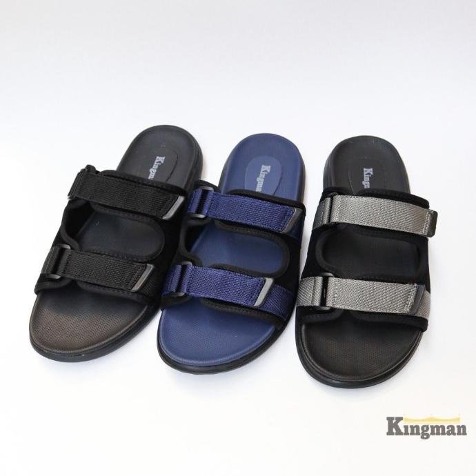 Kingman Sandal Pria Casual Boston Sendal Slide Premium Sol Empuk