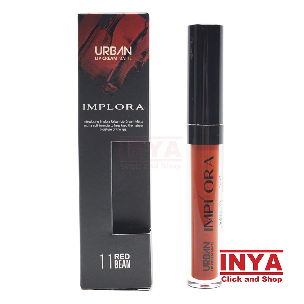 IMPLORA URBAN LIP CREAM MATTE 11 RED BEAN 2.9gr