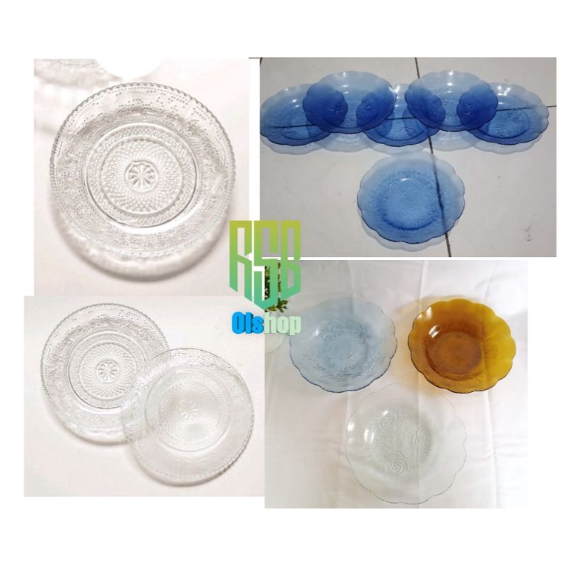 6 PCS PRING KECIL / PISIN / TATATAKAN GELAS / PIRING PISIN BELING KACA