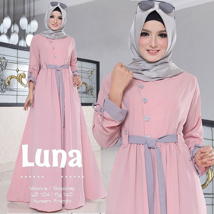 GAMIS SYARI ANNAJAH CAPUCCINO 900GR 110 140 ALLSIZE GAMIS SYARI BUSUI CADAR CREPE HQ POLOS MURAH I.