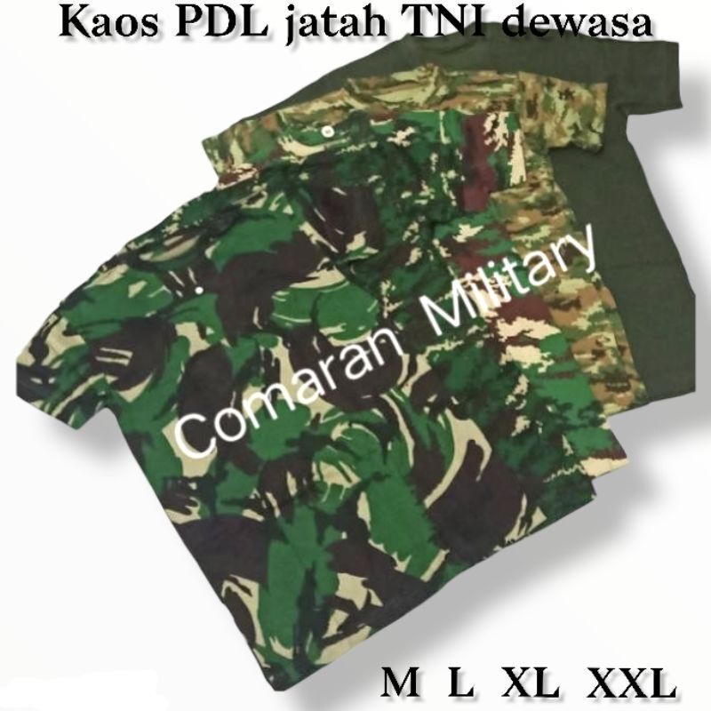 KAOS JATAH TNI LORENG / KAOS PDL JATAH TNI / KAOS PDH JATAH TNI