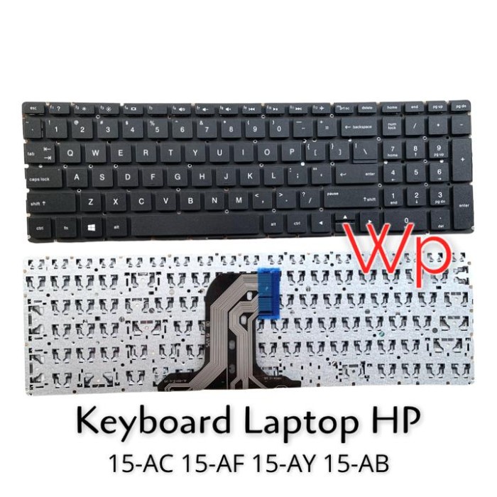 Keyboard Laptop HP 15-AC 15-AF 15-AY 15-AB TPN-C126 TPN-C125