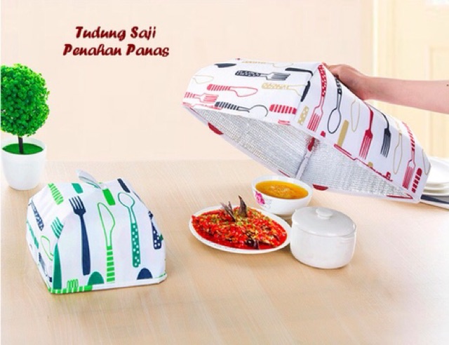 Tudung saji dengan penahan panas ( makanan jadi awet panasnya) ok  good quality