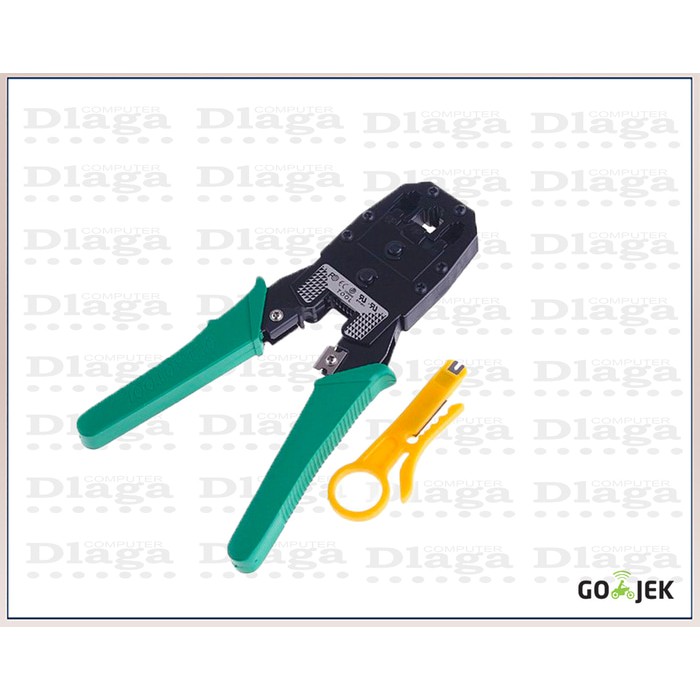 tang crimping 3 lobang RJ45 . Crimping tools