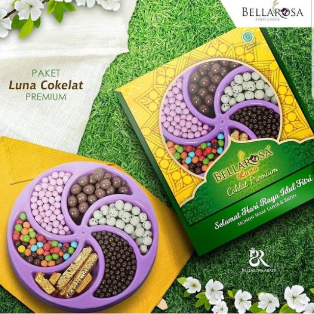 

Kue Kering Bellarosa luna coklat premium