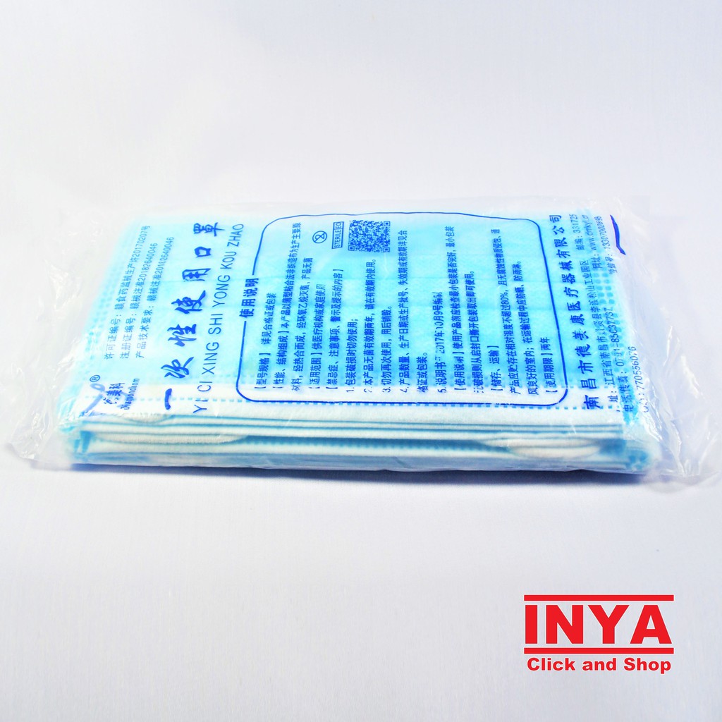 MASKER MEDIS 3 PLY (LAPIS) - Disposable - Sekali Pakai