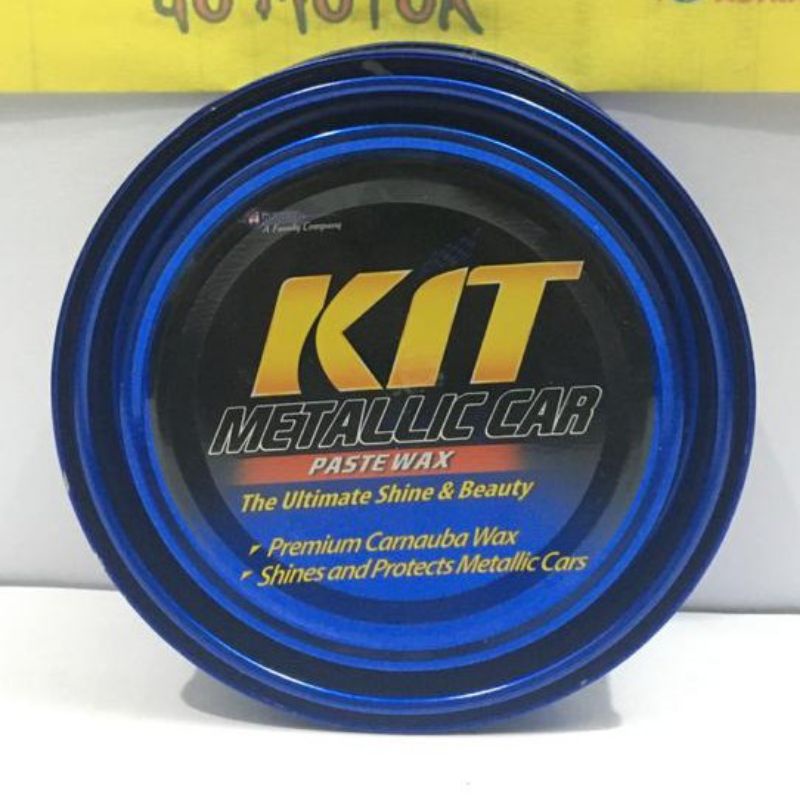 KIT METALLIC CAR PASTE WAX - PREMIUM CARNAUBA WAX KIT - POLISH KIT Biru/kuning/Orange