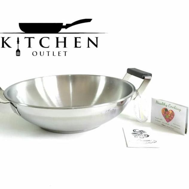 *qwl-41 ✰bkc⋆ BIMA Heritance Classic Wok Wajan Kuali Stainless 32cm **E.