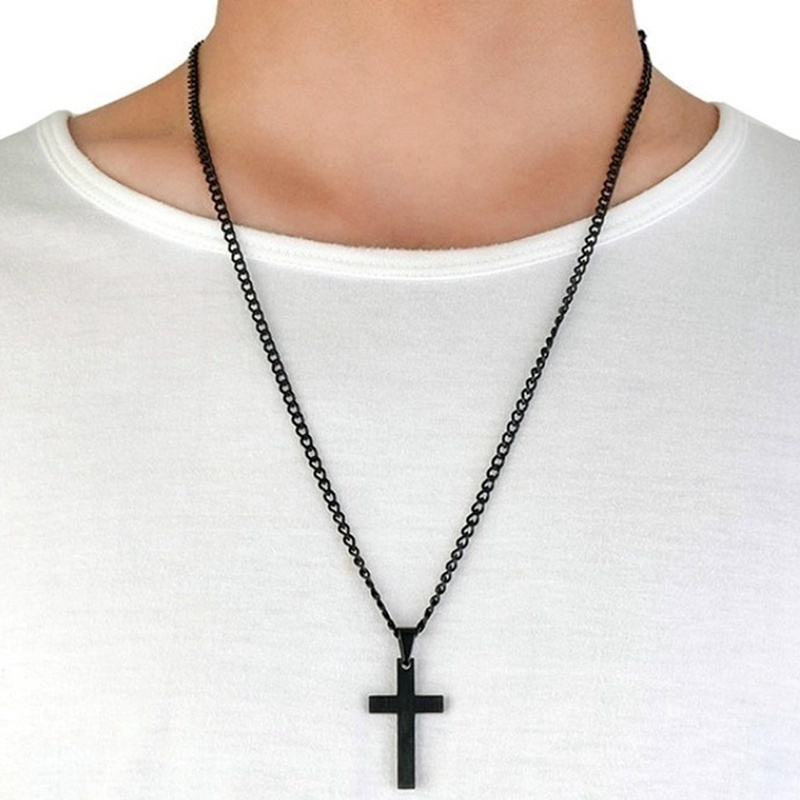 Cross Pendant Necklace New Design Stainless Steel Pendant Men Women Necklace