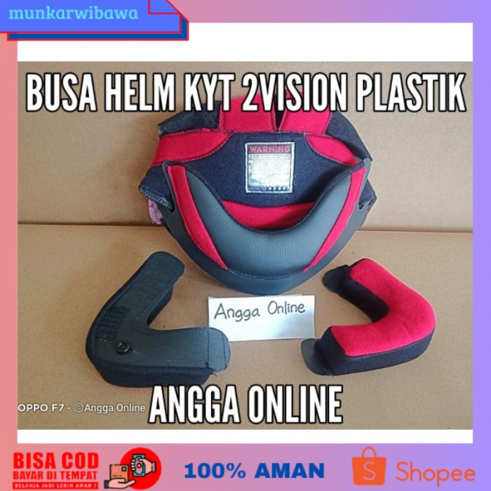 (BISA COD) SEPEDA MOTOR HELM & AKSESORIS PENGENDARA MOTOR BUSA HELM KYT 2 VISION