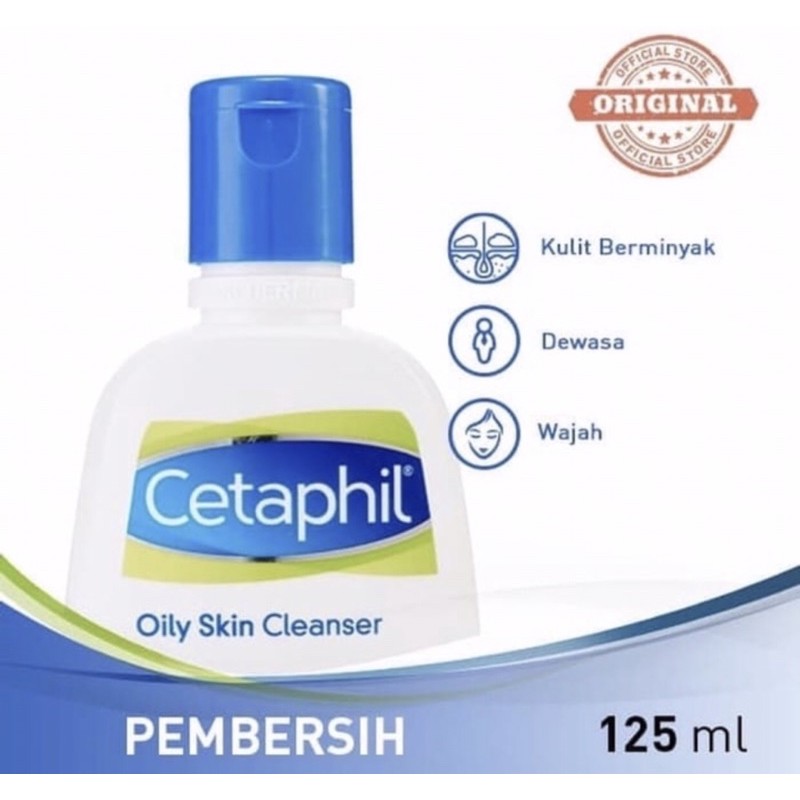 Cetaphil oily skin cleanser 125 ml ( sabun wajah untuk kulit berminyak )