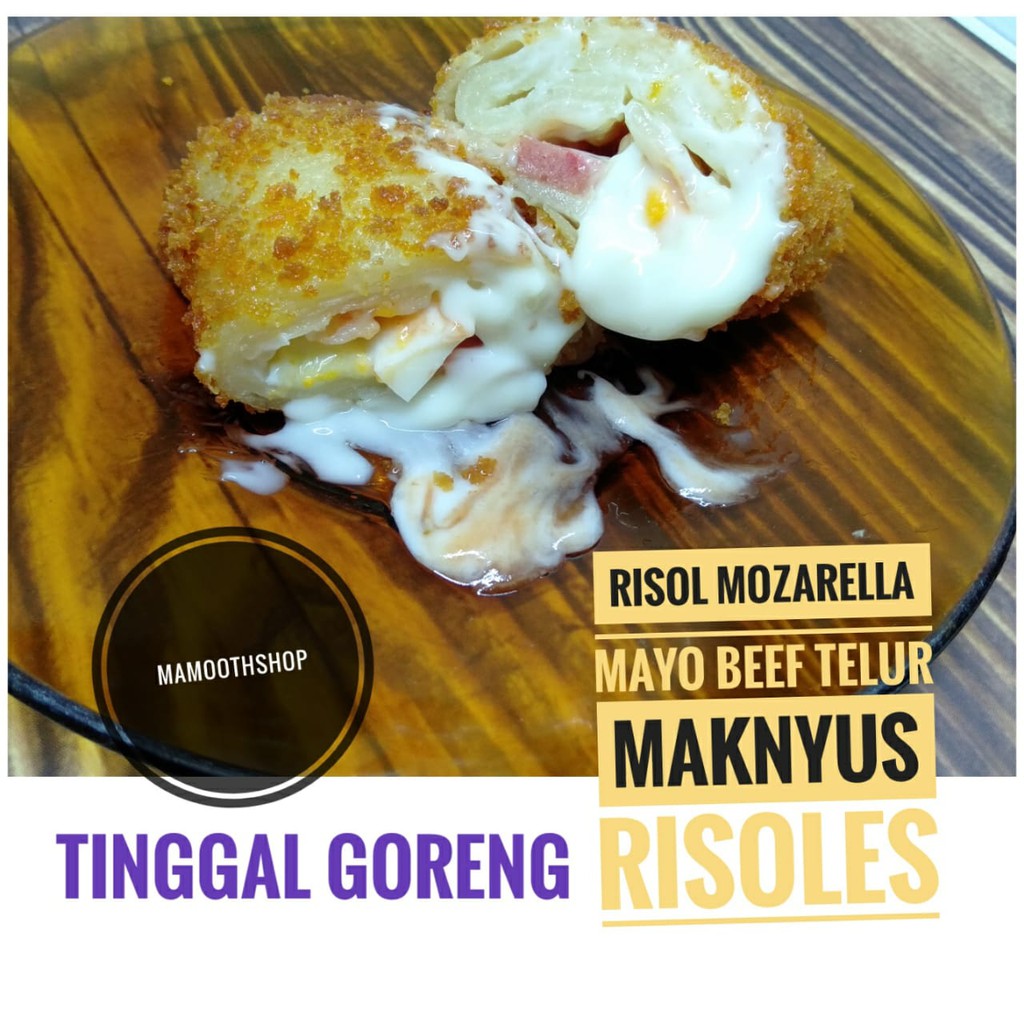 

Risoles Mozarella Beef Mayo Telur Risol Maknyus Frozen