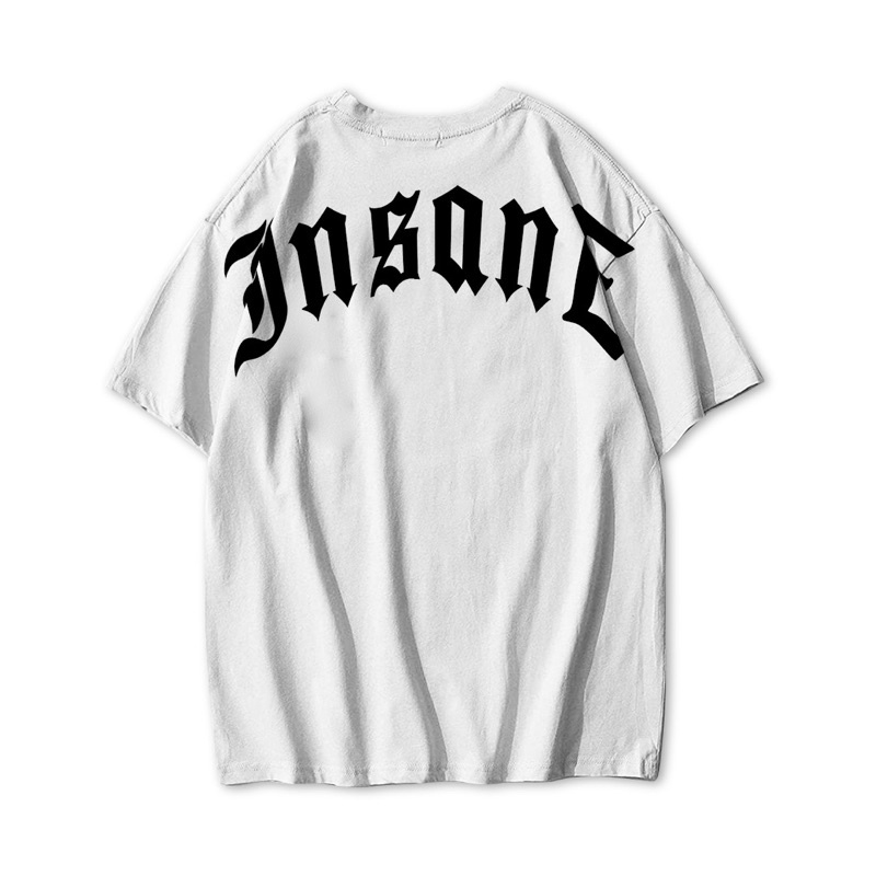 kaos oversize Hits Insane Putih combet 24s insane wardrobe