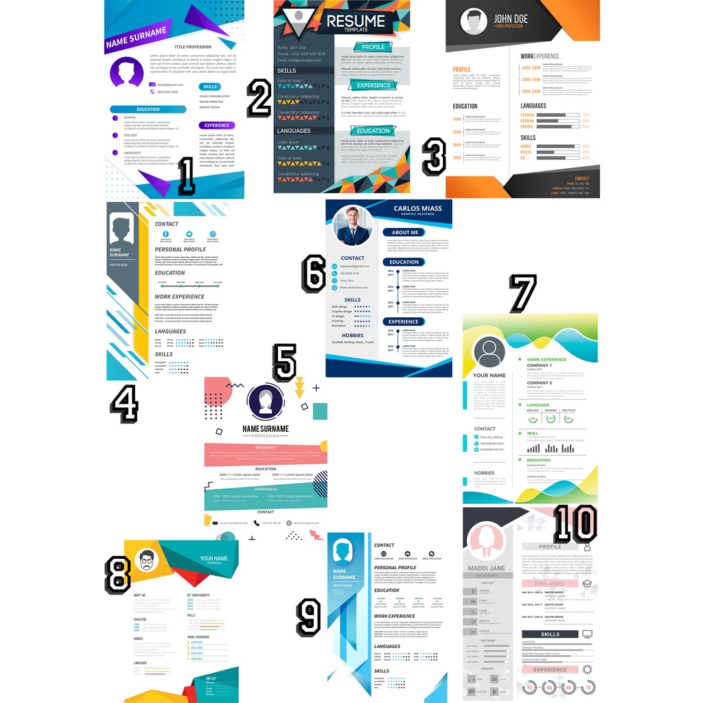 

Design dan Template CV (Curiculume Vitae) Professional dan Menarik