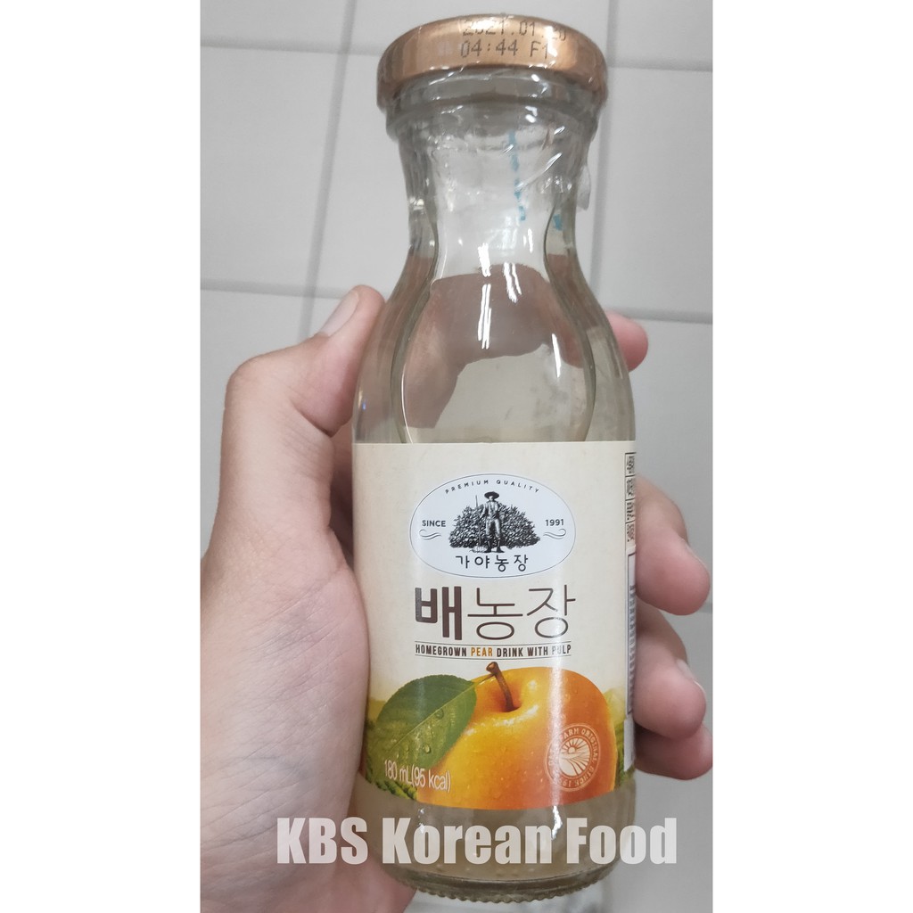 

Gaya Farm: Homegrown Pear Drink with Pulp / Minuman Korea Rasa Buah Pir dengan Pulpy