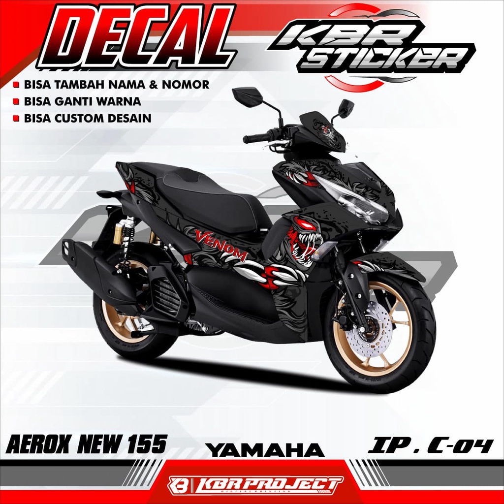 AEROX 155 NEW DECAL (COD) STICKER DECAL AEROX 155 NEW.01