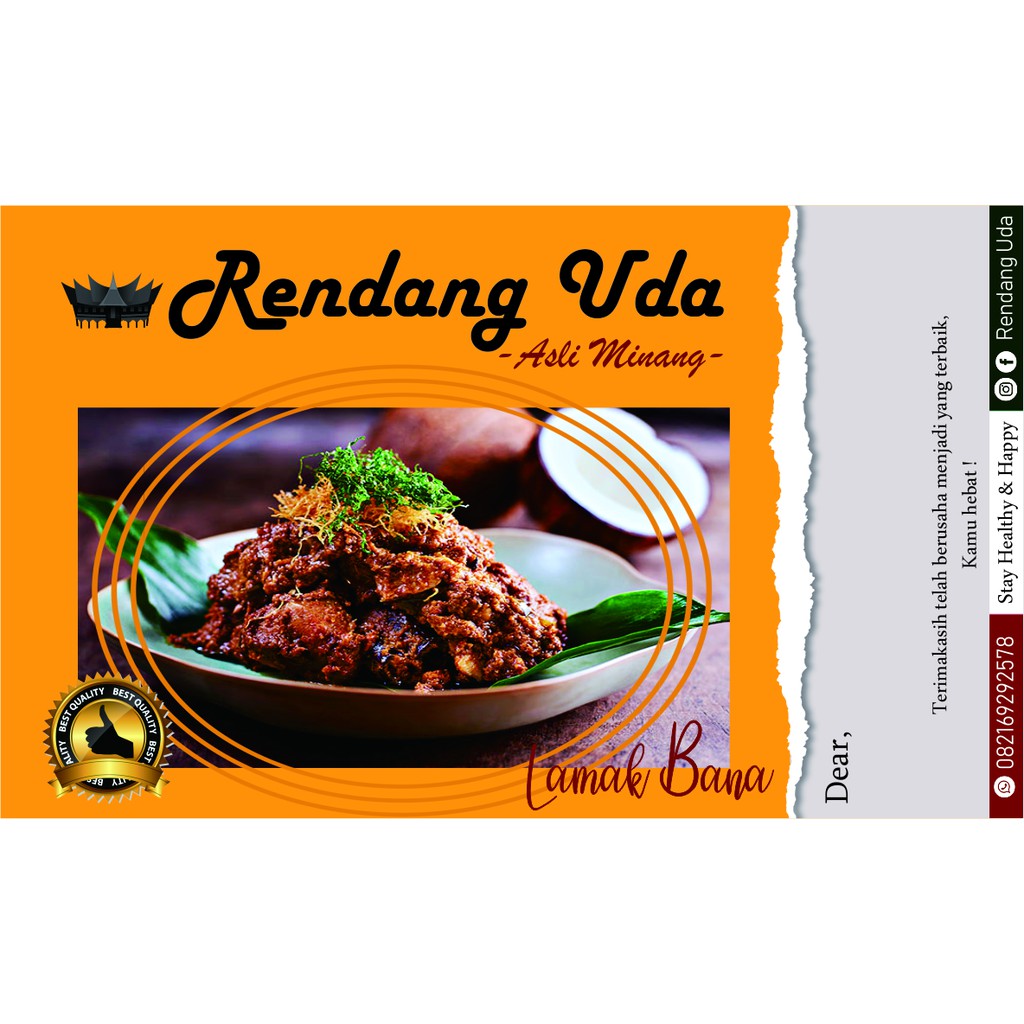 

RENDANG DAGING ASLI MINANG RESEP KELUARGA
