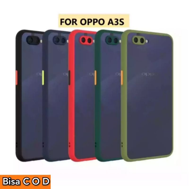 CASE Oppo A3S softcase Casing premium New pelindung camera 360