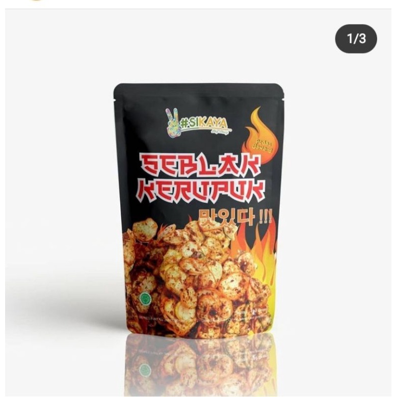 kerupuk seblak pedas SiKaya/cemilan