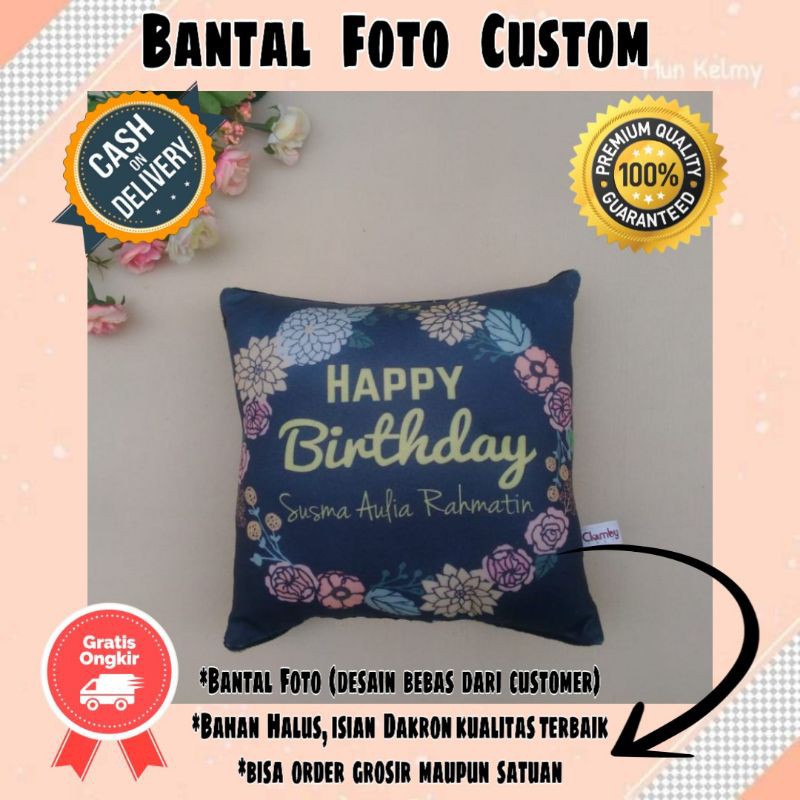 

Bantal FOTO UKURAN 29X29 | BANTAL CUSTOM
