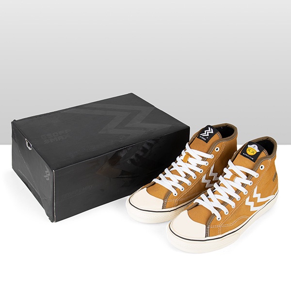Geoff Max Factory x Satria Vijie - Timeless Hi HF Series Tan White (Clearance Sale) | Sepatu Pria | 
