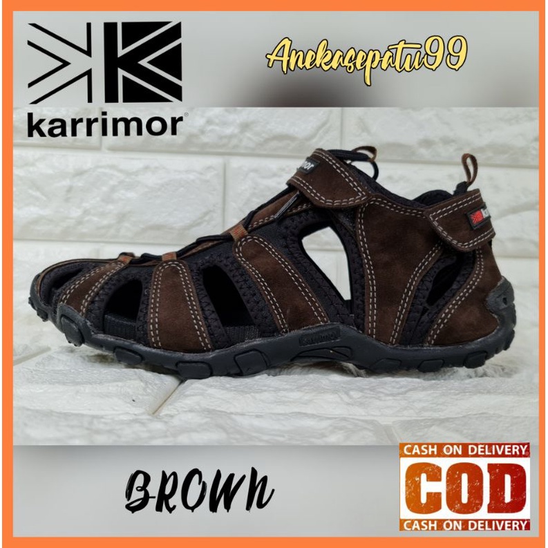 SANDAL GUNUNG OUTDOOR KARRIMOR SOL KARET ANTI SLIP / SENDAL SEPATU TRACKING HIKING COWOK KARRIMOR MTB